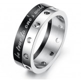 Stable Quality Titanium Ring For Lovers 