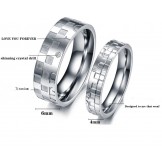Selling Well all over the World Puzzle Titanium Ring For Lovers