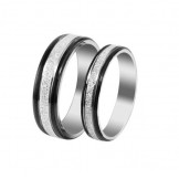Stable Quality Scrub Titanium Ring For Lovers 