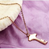 Reliable Reputation Female Key Titanium Necklace 