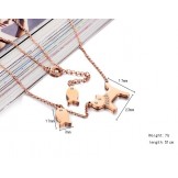 Selling Well all over the World Cats Eat Fish 
 Titanium Necklace
