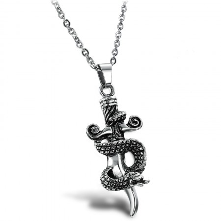High Quality Male Cross Titanium Necklace 