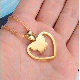 Well-known for Its Fine Quality Female Butterfly Shape Titanium Necklace 