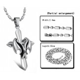 Stable Quality Male Cross Titanium Necklace