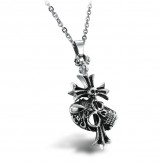The King of Quantity Male Cross Titanium Necklace 
