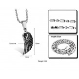The King of Quantity Eyas Shape Titanium Necklace 