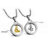 The Queen of Quality Mickey Shape Titanium Necklace For Lovers  