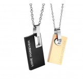 Excellent Quality Endless Love Titanium Necklace For Lovers 