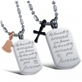 High Quality Elegant Titanium Necklace For Lovers 
