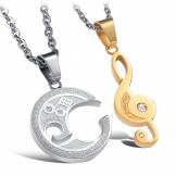 Selling Well all over the World Titanium Necklace For Lovers