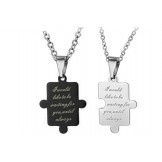 Selling Well all over the World White Titanium Necklace For Lovers 