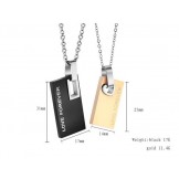 Easy to Use Endless Love Titanium Necklace For Lovers