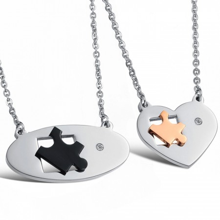 The Queen of Quality Titanium Necklace For Lovers With Rhinestone