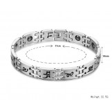 Stable Quality Male Titanium Lodestone Bracelet 