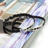Stable Quality Female Sweetheart Titanium Leather Bangle 