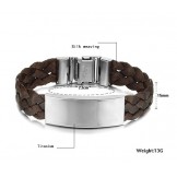 The Queen of Quality Brown Titanium Bangle