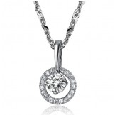 The Queen of Quality Female Platinum Plating Titanium Necklace 