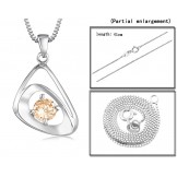 Quality and Quantity Assured Female Platinum Plating Titanium Necklace