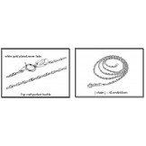 Quality and Quantity Assured Female Platinum Plating Titanium Necklace With Rhinestone