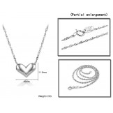 Excellent Quality Female Sweetheart Platinum Plating Titanium Necklace 