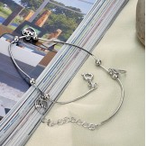 Wide Varieties Female Platinum Plating Titanium Anklet 