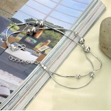 The Queen of Quality Female Snake Platinum Plating Titanium Anklet 