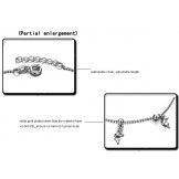 High Quality Female Dolphin Shape Platinum Plating Titanium Anklet  