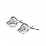 High Quality Female Allergy Free Platinum Plating Titanium Earrings 