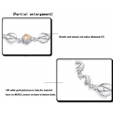 The Queen of Quality Female Dolphin Shape Platinum Plating Titanium Bracelet 