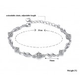 Quality and Quantity Assured Female Purple Platinum Plating Titanium Bracelet With Diamond