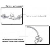 Wide Varieties Female Fade-Proof Platinum Plating Titanium Bracelet