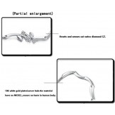 Quality and Quantity Assured Female Platinum Plating Titanium Bracelet With Diamond