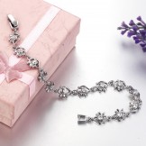 World-wide Renown Female Platinum Plating Titanium Bracelet
