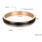 High Quality Black Tungsten Ceramic Bangle 