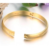 High Quality Female 18K Gold-Plated Bangle 