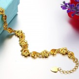 Reliable Quality Female Flower Shape 18K Gold-Plated Bracelet