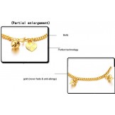 Reliable Reputation Female Sweetheart 18K Gold-Plated Bracelet With Bells