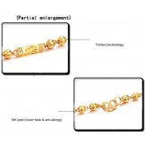 Easy to Use Male Scrub 18K Gold-Plated Necklace 