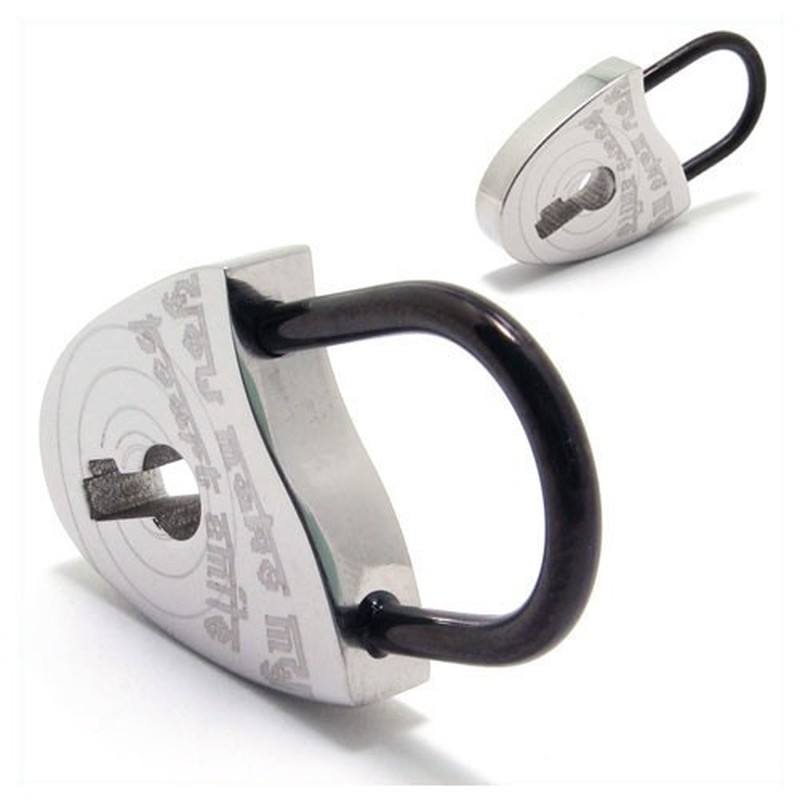 Titanium lock necklace