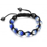 Quality and Quantity Assured Female Ball Shape Crystal Drill Bracelet 