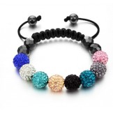 Dependable Performance Female Ball Shape Crystal Drill Bracelet 