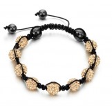 Easy to Use Female Ball Shape Crystal Drill Bracelet