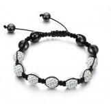 Quality and Quantity Assured Female Ball Shape Crystal Drill Bracelet 