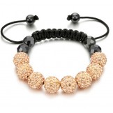 Easy to Use Female Ball Shape Crystal Drill Bracelet 