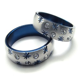 Mens titanium rings
