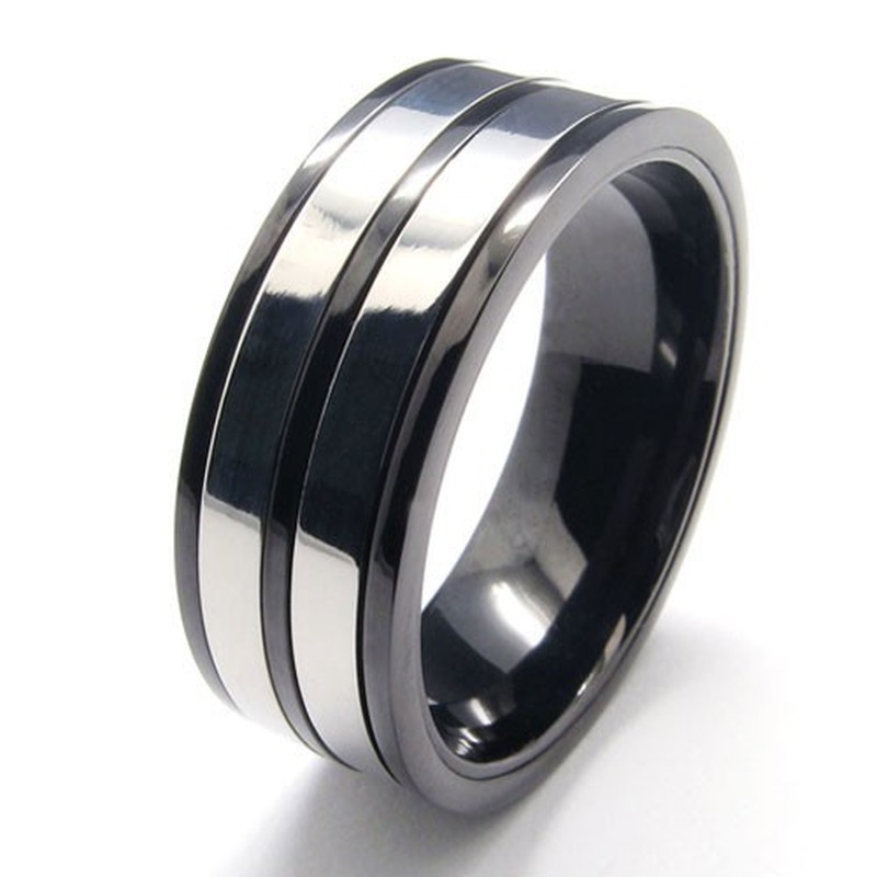 Mens titanium rings