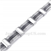 Men's Titanium Rubber Bracelet