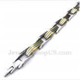 Men's Titanium Gold Bracelet