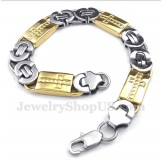 Men's Titanium Gold Bracelet