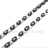 Men's Titanium Black Half Crescent Necklace